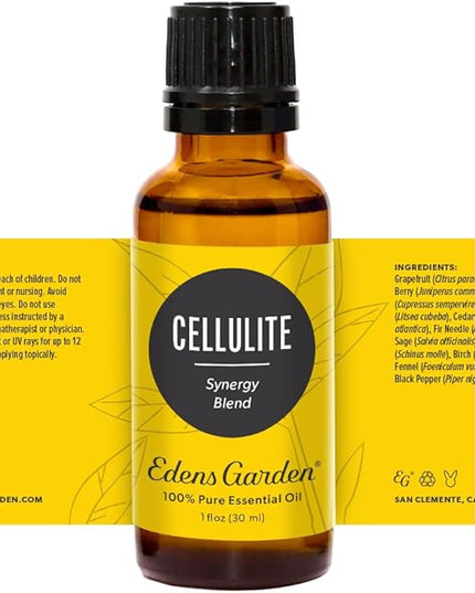 Edens Garden Cellulite Essential Oil Synergy Blend, 100% Pure Therapeutic Grade (Undiluted Natural/Homeopathic Aromatherapy Scented Essential Oil Blends) 30 ml