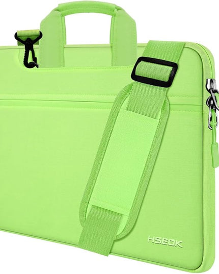 Laptop Shoulder Bag 13 13.3 14 Inch Case Compatible with MacBook Pro 14 2025-2021 M4/M3/M2/M1, Mac Air/pro 13-13.3 Inch and Most Popular 13-14 Notebooks,Spill-Resistant Briefcase, Light Green