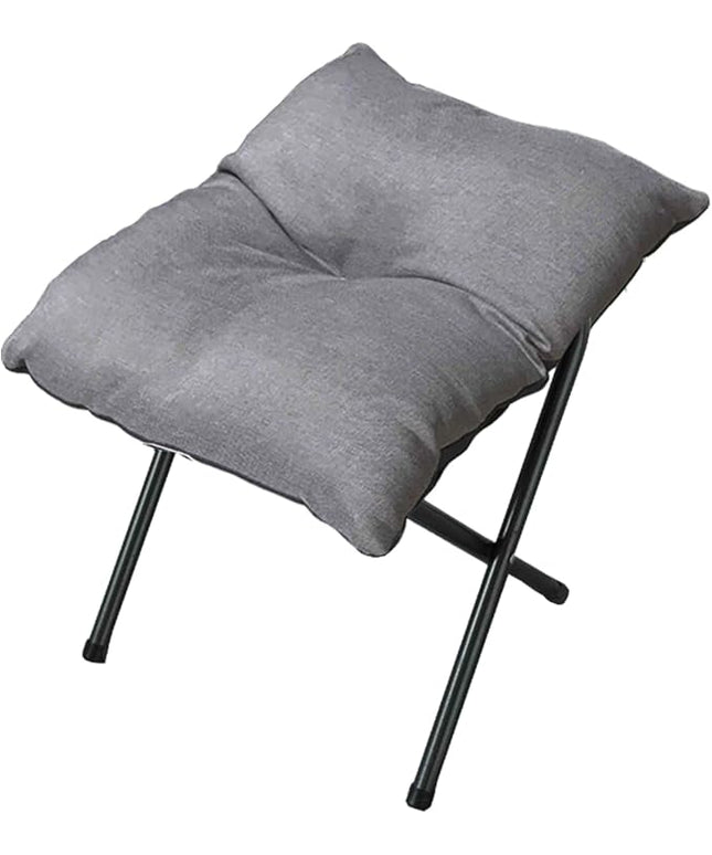 Foldable Foot Rest Stool for Under Desk or Sofa - Office Footrest Ottoman, Portable Leg Rest for Home & Office (Grey)