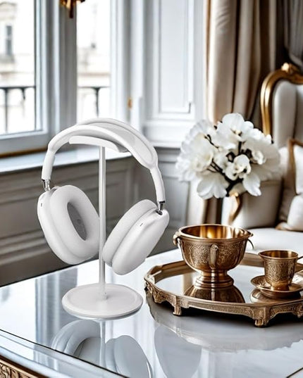 NQQNQQ Headphone Stand【1PACK】 Headphone Holder with Storage Tray Compatible for Max Pro, Beats, Bose and Most Gaming Headphones. 【No Tools Required】 YO-2 (White)