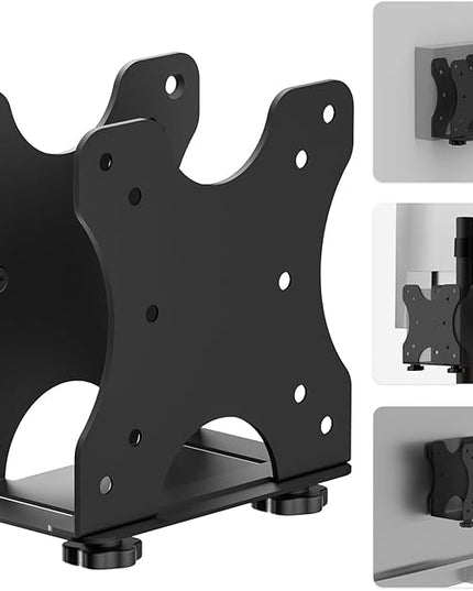 Adjustable Thin Client Mini PC Vesa Mount to Wall, Under Desk, Attached to Monitor Arm and Stand Pole for HP, Dell, Bosgame Ryzen 5, GMKtec K11, Bmax B3, KAMRUI E3B, NUC, Mac mini and Small CPUs