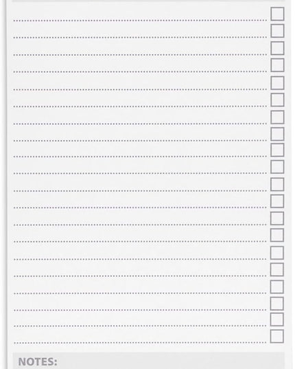 Paper Junkie To Do List Notepad - 8.5 x 5.5 in, White, 6-Pack - Office Desk Pad for Daily Reminder Checklist - Easy-Tear Sheets for Daily Task Planning