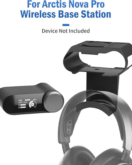 Under Desk Headphone Hanger Stand for SteelSeries Arctis Nova Pro Wireless-Arctis Pro Wireless NOVA Magnetic Mount Secretlab Magnus Version,Headphone Holder for Arctis Nova Pro Wireless