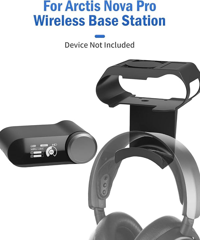 Under Desk Headphone Hanger Stand for SteelSeries Arctis Nova Pro Wireless-Arctis Pro Wireless NOVA Magnetic Mount Secretlab Magnus Version,Headphone Holder for Arctis Nova Pro Wireless