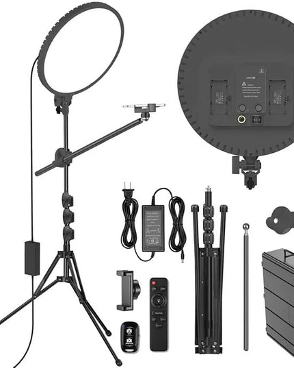Large Barber Light with72 inch Stand, 55W 6500K Full-Screen Selfie Light Ring, 360 Phone Holder,Remote Controller,Box,Black,There are for You to Choose from.(Black, 13)