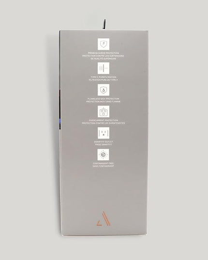 Austere III Series, Appliance Wall Power 4 Outlet Surge Protector for Kitchen, 2500 Joules, Flameless MOV, Overcurrent Protection, SmartFit Outlets, 4 Year Component Guarantee