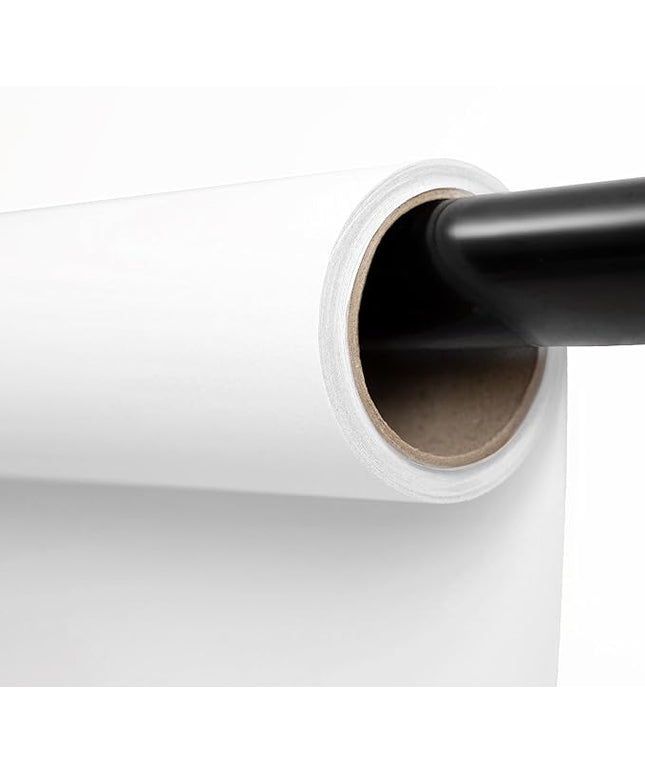 Kate Seamless Paper Backdrop for Photography White Photo Backdrop Paper (106.8''x32.8' Arctic White)