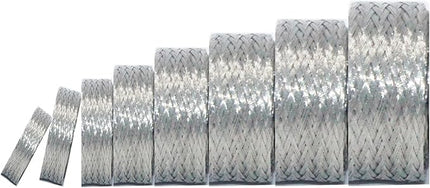 Cable Shielding Sleeve EMI RFI Shielding Tinned Copper Braid Wire Sheathing Metal Grounding Strap Mesh ESD Protection Flat Expandable Flexible (3/4" W(0.48" ID)-20FT)