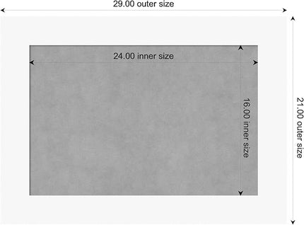 Amanti Art White Framed Magnetic Board 21x29 Medium Vision Board for use with Magnets, 100% Metal Sheet to Display Items as Office Decor or for Home Organization in mudroom, Kitchen or Kids Room