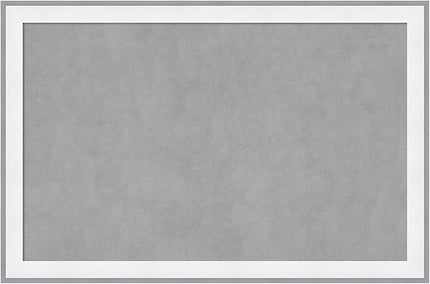 Amanti Art White Framed Magnetic Board 23x35 Large Vision Board for use with Magnets, 100% Metal Sheet to Display Items as Office Decor or for Home Organization in mudroom, Kitchen or Kids Room