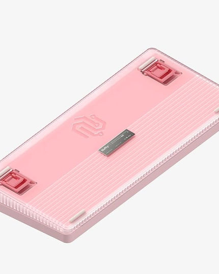 nuphy Halo75 V2 Mechancial Gaming Kyeboard,75% Wireless Hot Swappable Bluetooth Keyboard,83 Kyes RGB Backlit Keyboard,Support Bluetooth/2.4GHz/USB-C-Pink Silent Red Clear-Top Switch