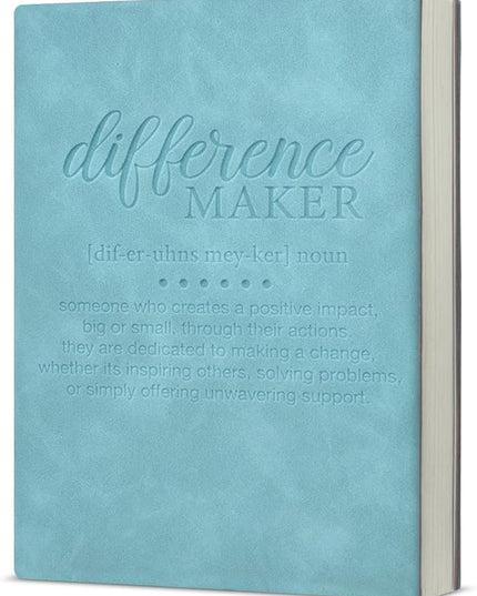 Difference Maker Notebook, Thank You Gifts for Coworkers Mentor Leader Boss Teacher, Employee Appreciation Gift Difference Maker Definition Leather Journal Notebook