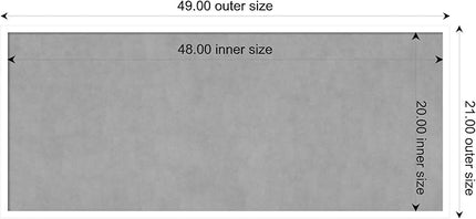 Amanti Art White Framed Magnetic Board 21x49 Oversize Vision Board for use with Magnets, 100% Metal Sheet to Display Items as Office Decor or for Home Organization in mudroom, Kitchen or Kids Room