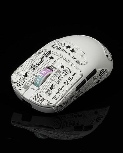 Gamer Mouse Grip Tape Sticker for VGN Dragonfly R1 Pro MAX VXE Non Slip Suck Sweat Pre Cut Easy Install CS Letter Gray