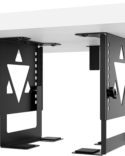 PUTORSEN Under Desk Mini PC Mount NAS Mount Bracket Holder, Height and Width Adjustable CPU Holder for Mac mini Desktop Computer, Mini PC, Small Form Factor Desktop Tower