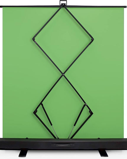 【Wider Style】 KHOMO Gear Green Screen 84 x 84 inch – Extra Large Pull Down Backdrop – Portable Collapsible Roll Down Projector Screen – Green Screen for Video, Streaming, and Photography