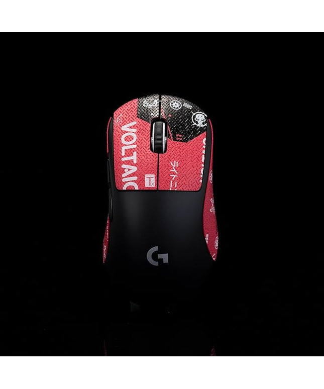 Grip Tape for logitech G Pro X Superlight 2 DEX (GPW4) - Anti-Slip,Enhanced Control, Sweat Resistance,Improves FPS Gaming Grip & Mouse Protection [Pre-Cut] Blood X 0.5mm