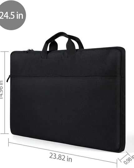 UPERFECT Laptop Sleeve 24-inch for Laptop/Portable Monitor/Notebook/Tablet with Large Capacity Side Pockets & Durable Handle-Waterproof/Shockproof-Padded Compartments-Zippered Accessory Storage