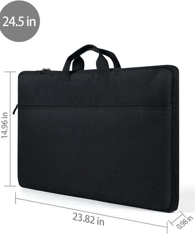 UPERFECT Laptop Sleeve 24-inch for Laptop/Portable Monitor/Notebook/Tablet with Large Capacity Side Pockets & Durable Handle-Waterproof/Shockproof-Padded Compartments-Zippered Accessory Storage