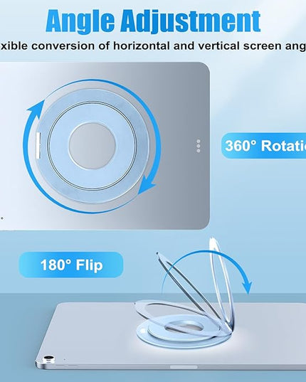 Universal Tablet Mount Holder Stand - 360 Rotating Desktop Tablet Magnetic Ring Holder Handle Grip Bracket Compatible for iPad Pro, Air, Mini, Galaxy, Fire, Kindle, All 6-13" Divice Accessories