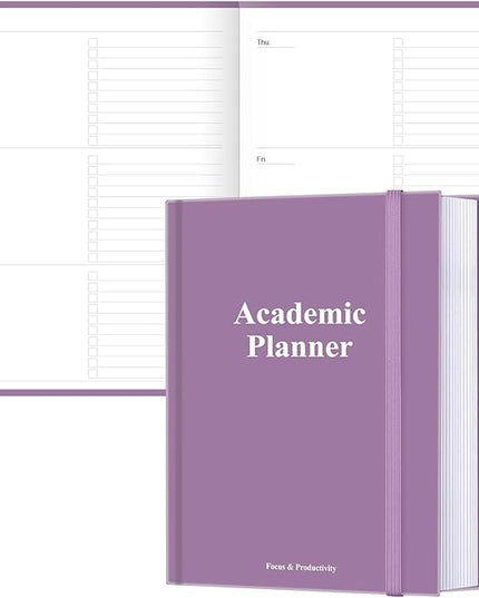 Academic Planner for 2026 or Anytime – 8.5" x 11" Undated Weekly Student Planner For Homeschool, High School, College & Nursing Students, 200 Pages, Purple