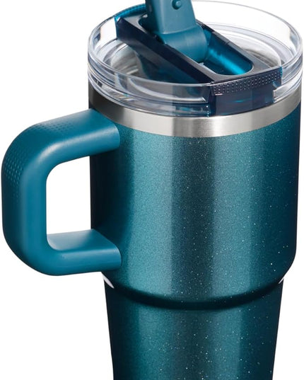 STANLEY Quencher ProTour Flip Straw Tumbler with Leakproof Lid | Built-In Straw & Handle | Cupholder Compatible for Travel | Insulated Stainless Steel Cup | BPA-Free