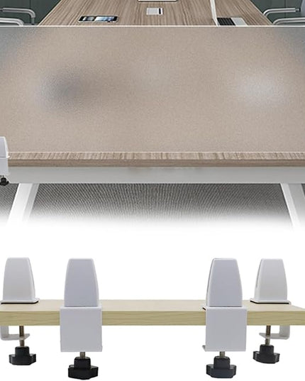 Desk Partition,Soundproof Desk Partition,Frosted Acrylic Desk Privacy Divider Screen Clampon Panel for Table Standing Sound Proof Desktop Office Classroom Partition,Frosted,50X30Cm/19.7X11.8In