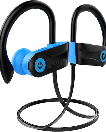 Bluetooth Headphones, Otium Wireless Sports Earbuds, Waterproof IPX7 w/Mic, HD Stereo in-Ear Earphones, Case, Fast Pairing, Gym Running Workout, 10 Hrs Battery Noise Cancelling Headsets