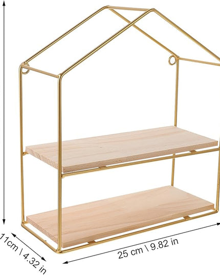 Unomor Metal Wall Mounted Storage Rack Iron Wall Shelf Scandinavian Style Home Organization