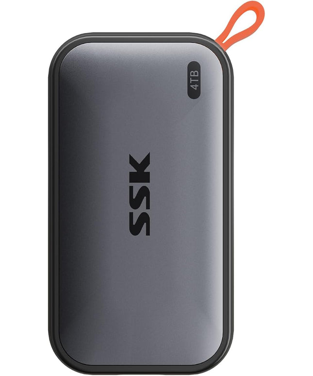 SSK Portable SSD 4TB External Solid State Drives, up to 1050MB/s USB C SSD External Hard Drive USB 3.2 Gen2 for iPhone 15/Pro, Windows, Mac, Android Phones and Tablets