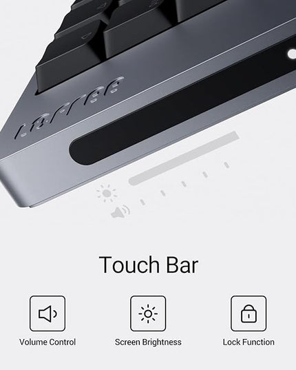 LOFREE Flow2 Low-Profile Mechanical Keyboard, Aluminum Alloy with Void Linear Switches, Rechargeable Wireless Keyboards with 3 Mode Connections for Windows, macOS (Silver with Silence, 68 Keys)