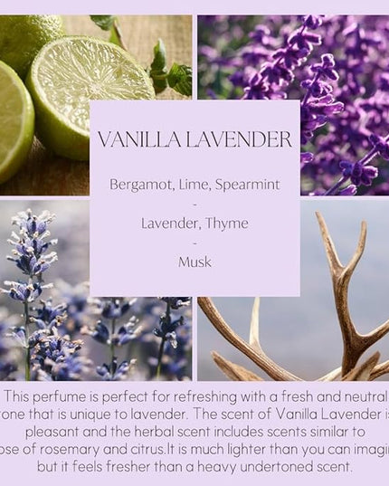 396 st. Rose Flower Reed Diffuser, Vanilla Lavender, 200ml(6.7oz) / Reed Diffuser Sets, Home Fragrance, Scented Oils, Home & Bathroom Décor