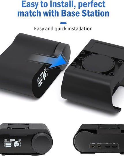 Under Desk Mount Holder for SteelSeries Arctis Nova Pro Wireless Base Station–Arctis Pro Wireless NOVA Magnetic Mount Secretlab MAGNUS Version ,Headphone Hanger Stand for Arctis Nova Pro Wireles