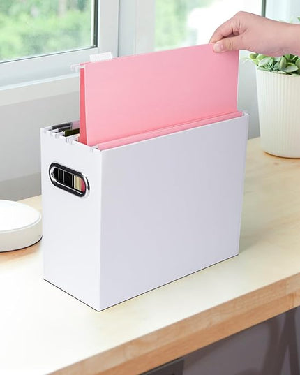 BALEINE 32PK Hanging File Folders, Letter Size Hanging Folders with 1/5-Cut Tabs for Filing Cabinets, File Boxes (32PK, Letter Size)