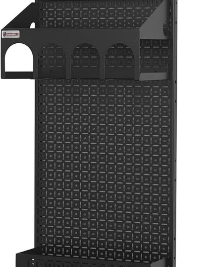Omniwall Cordless Power Tool Kit-16" x 32" Black Metal Pegboard Organization System Black