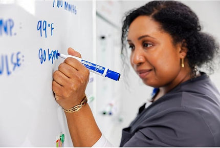 Expo Magnetic Dry Erase Markers with Eraser Fine Tip Black 4 Count
