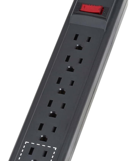 Eaton Tripp Lite Series 6-Outlet Surge Protector Power Strip, Flat Plug 10ft Braided Extension Cord, 1200 Joules, 15A Circuit Breaker, Lifetime Manufacturer's Warranty & $10,000 Insurance (TLP610DB)