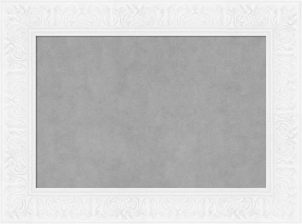 Amanti Art White Framed Magnetic Board 23x31 Medium Vision Board for use with Magnets, 100% Metal Sheet to Display Items as Office Decor or for Home Organization in mudroom, Kitchen or Kids Room