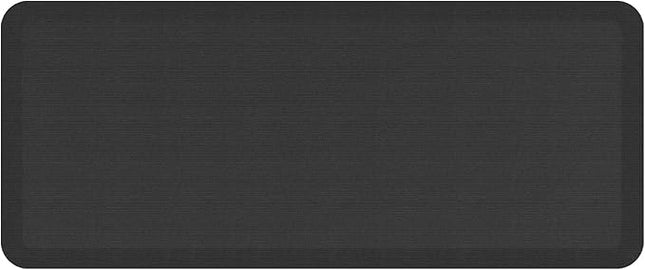 NewLife by GelPro Anti-Fatigue Designer Comfort Kitchen Floor Mat, 20"x48", Grasscloth Charcoal Stain Resistant Surface with 3/4" Thick Ergo-Foam Core for Health and Wellness