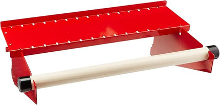 Wall Control Pegboard Paper Towel Holder and Dowel Rod Shelf Assembly for Wall Control Pegboard and Slotted Tool Board - Red