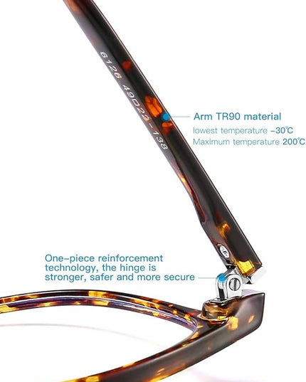 CNLO Blue Light Blocking Glasses,Computer Glasses,Anti Eyestrain, Lightweight Frame Eyeglasses,Men/Women… (Amber)