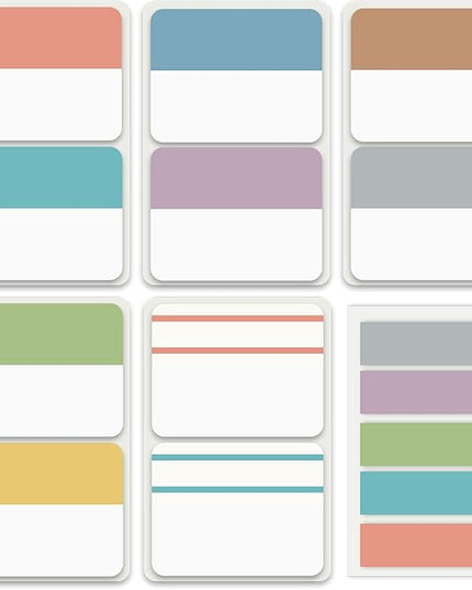 ELII 300 Pcs Tabs 2 Inch Sticky Index Tabs, Writable and Repositionable Book Tabs Page Tabs Colored Page Markers, Tabs for Books, Notebook Tabs, Tabs for Annotating Books (Pastel)