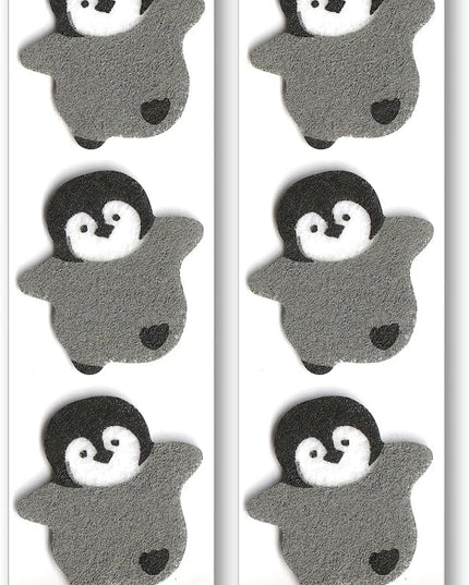KUDOS.JP Cute Kawaii Japanese Stationery Letter Writing Paper with 12 Writing Papers and 6 Envelopes and Penguin Fluffy 6 Sealing Gift Set for Teen, Girls, Kids