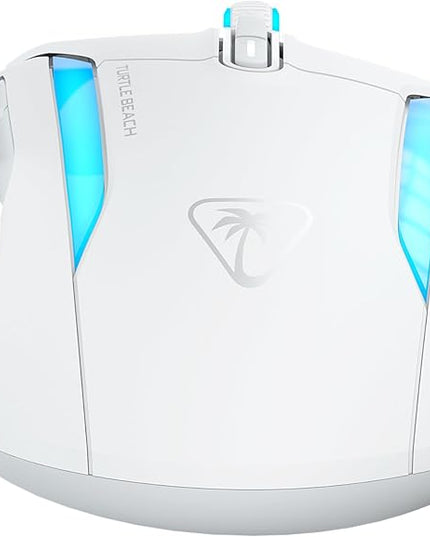 Turtle Beach Kone II Air Wireless RGB Gaming Mouse, 350-Hr Rechargeable Battery, 26000 DPI Optical Sensor, 100M Click Optical Switches, 21 Customizable Inputs, Ergonomic, 4D Scroll Wheel– Arctic White