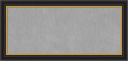 Amanti Art Black Framed Magnetic Board 26x54 Oversize Vision Board for use with Magnets, 100% Metal Sheet to Display Items as Office Decor or for Home Organization in mudroom, Kitchen or Kids Room
