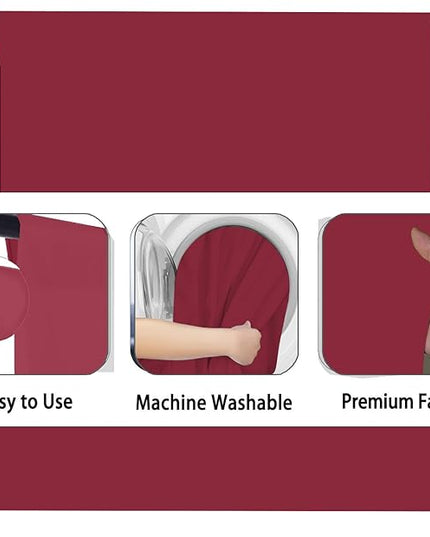 Wine Red Photography Backdrop for Photoshoot, Photo Backdrop Curtain, Perfect Burgundy Backdrops for Party Portrait Photoshoots Video Studio 8FTx10FT