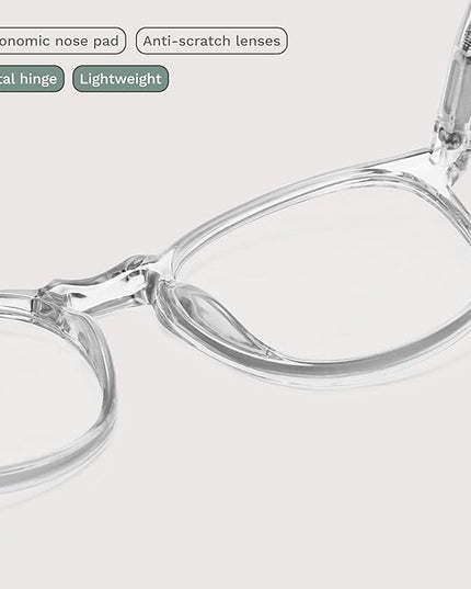 IBOANN Blue Light Glasses for Woman/Men, Fashion Blue Light Glasses Men, Fake Glasses Help Reduce Screen Fatigue