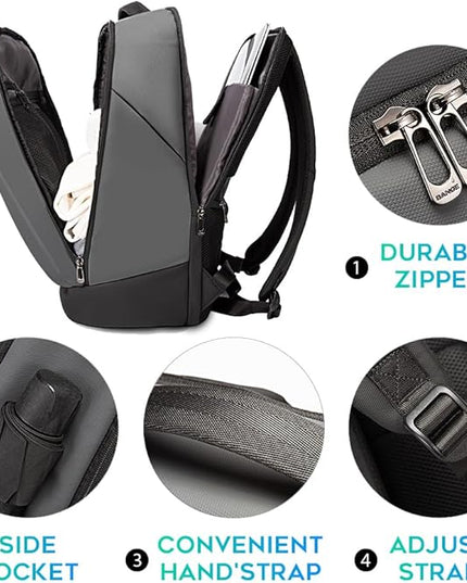 BANGE Business Commute Backpack Waterproof fit 15.6 Inch Commute backpack,Travel Durable Backpack