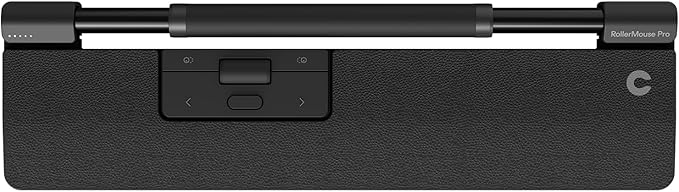 Contour RollerMouse Pro Ergonomic Central Rollerbar Design for Neck, Shoulder & Wrist Pain Relief, 6 Programmable Buttons, 600-2800 DPI, Productivity Plug & Play Mac & PC - Wireless - Slim