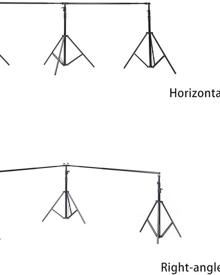 Kate 10x20ft (3x6m) Photography Backdrop Frame Stand for Room Set Adjustable Heavy Duty Photography Background Support System Kit